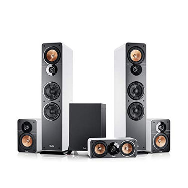 Teufel Ultima Surround 5.1-Set - Heimkino Lautsprecher 5.1 Soundanlage Kino Raumklang Surround Subwoofer Movie High-End HiFi Speaker - schwarz im Sale